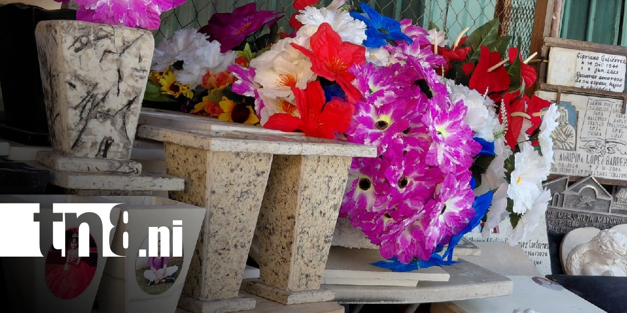 Foto: Variedad de flores en cementerios de Managua / TN8