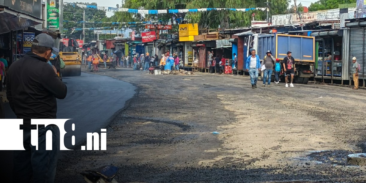 Foto: Mejoras en el sector del Gancho de Camino, Managua / TN8