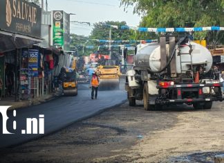 Foto: Mejoras en el sector del Gancho de Camino, Managua / TN8