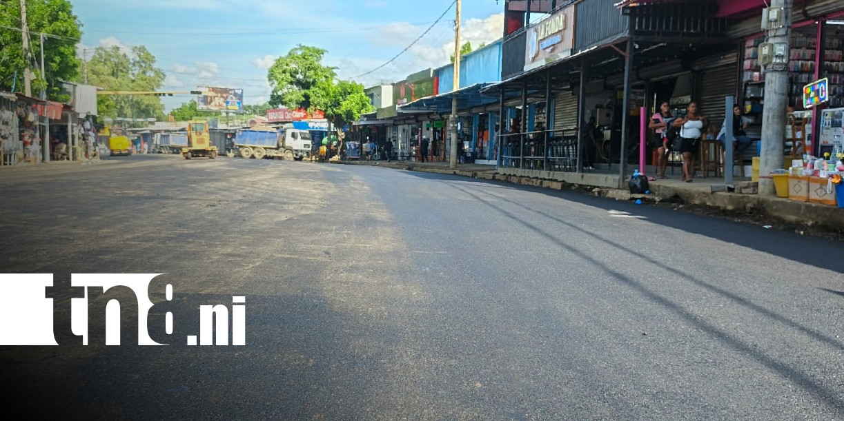 Foto: Mejoras en el sector del Gancho de Camino, Managua / TN8