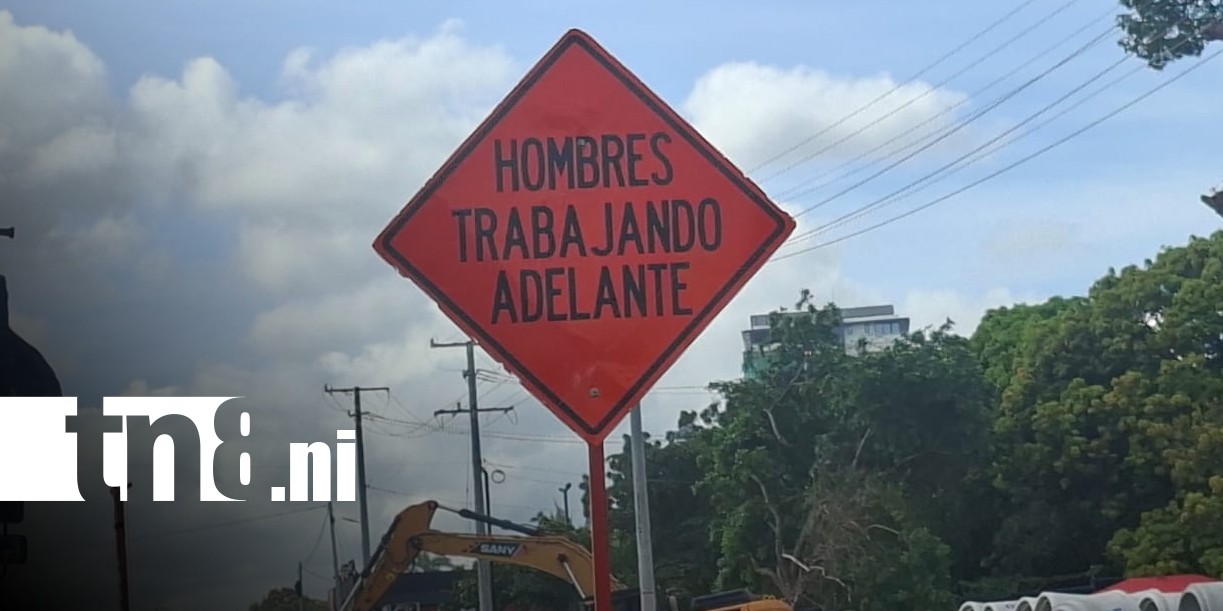 Foto: Trabajos de la Alcaldía de Managua en sector de Metrocentro / TN8