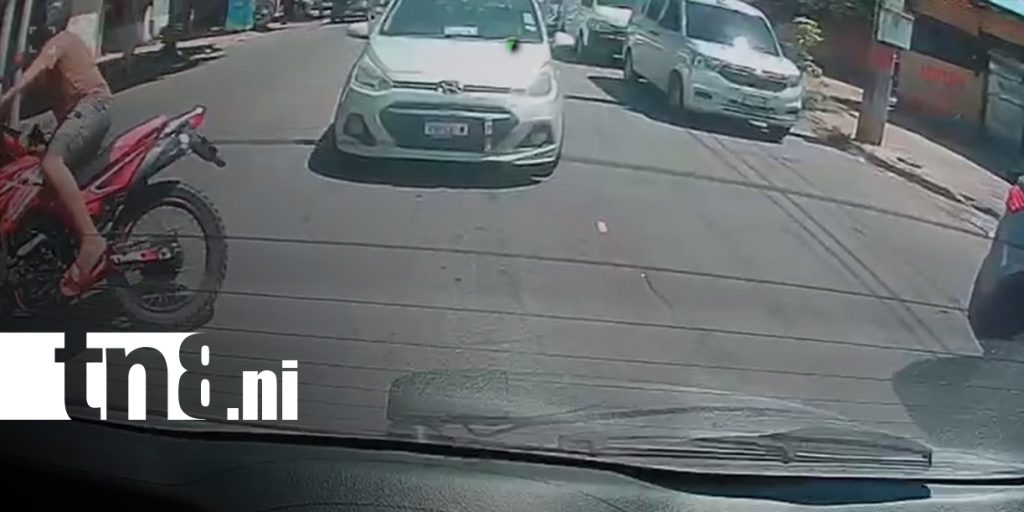 Foto: Video revela peligrosa escena cerca del colegio España en Managua/TN8
