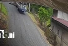 Choque contra autobús y derrame de aceite marcan accidentes viales en Jinotega Foto: Fuerte accidente en Jinotega / TN8