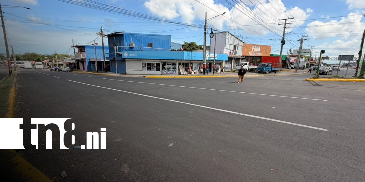Foto: Mejoramiento vial en Managua, entre La Fuente y ENATREL / TN8