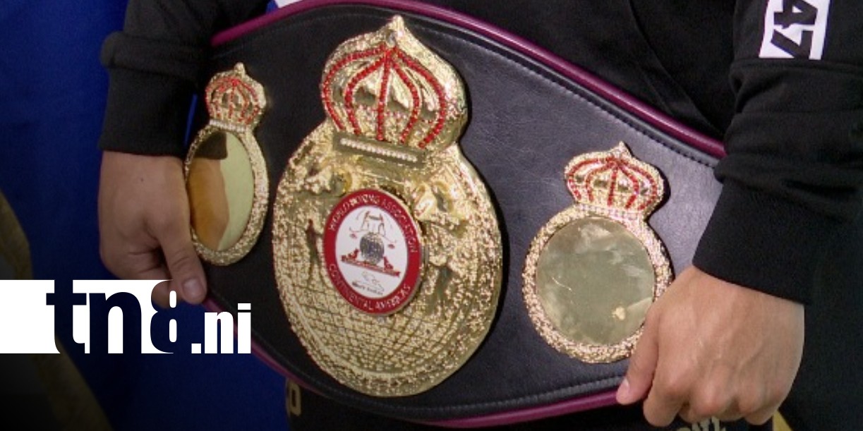 Foto: Cinturón para boxeador nicaragüense, Jordan Orozco
