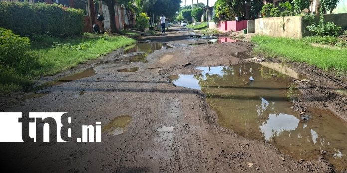 Foto: Aguas sucias y calles deterioradas en Valle Sandino, Mateare / TN8 Foto: Aguas sucias y calles deterioradas en Valle Sandino, Mateare / TN8