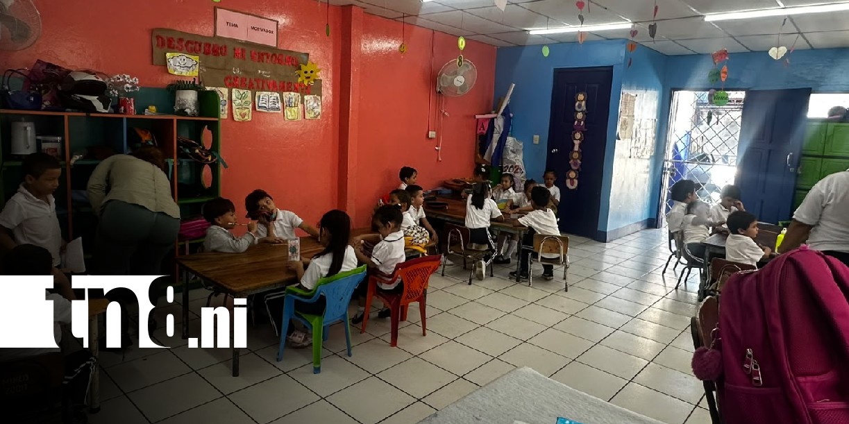 Foto: Matrícula escolar en colegios de Managua / TN8