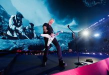 James Hetfield marca distancia de la política: “La agenda de Metallica es amor, energía y heavy” Foto: Metallica en concierto desde Las Vegas