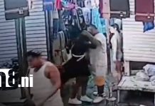 Captan en cámaras a hombre agrediendo a una adolescente en el Mercado Oriental Foto: Terrible agresión a una adolescente en Managua / TN8