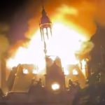 Protestas en Francia: incendio destruye parte de un edificio histórico