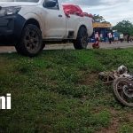 Motociclista pierde la vida tras colisionar con una camioneta en carretera hacia Boaco Foto: Accidente de tránsito en carretera hacia Boaco / TN8