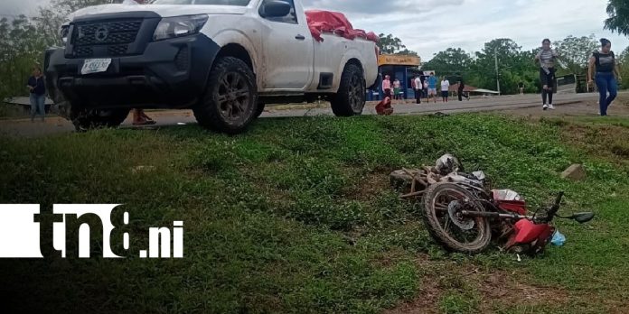 Foto: Accidente de tránsito en carretera hacia Boaco / TN8 Foto: Accidente de tránsito en carretera hacia Boaco / TN8