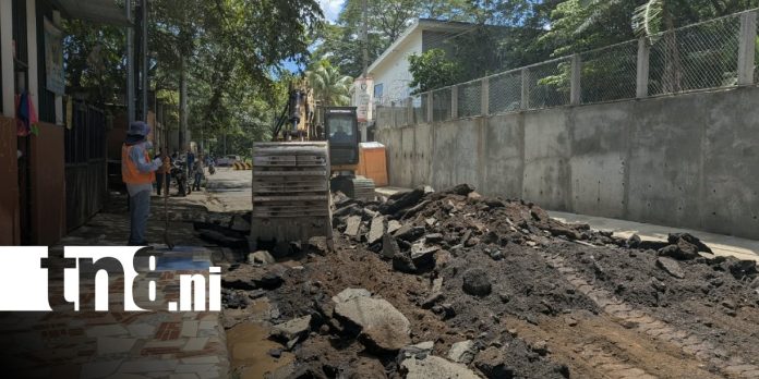 Foto: Reparación de camino en sector de la UNICA, en Managua / TN8 Foto: Reparación de camino en sector de la UNICA, en Managua / TN8
