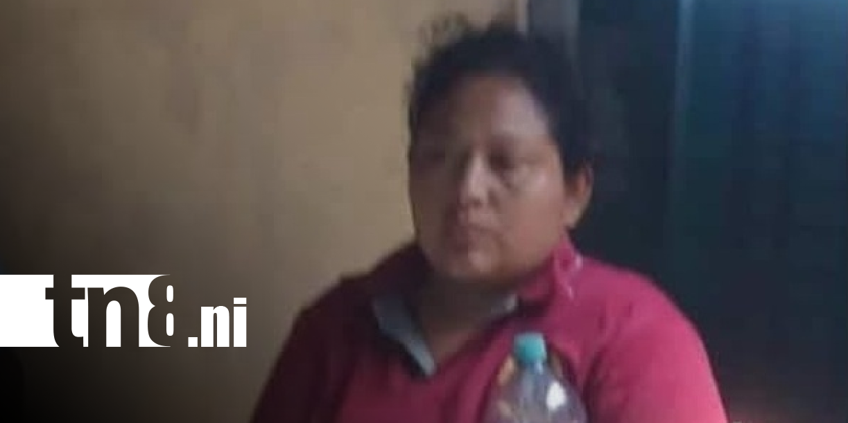 Foto: Captura de mujer vinculada a crimen de comerciante en Rosita, Caribe Norte / TN8