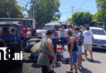 Accidente en San Judas: caponera atropella a hombre de 54 años Foto: Accidente de tránsito en San Judas, Managua / TN8