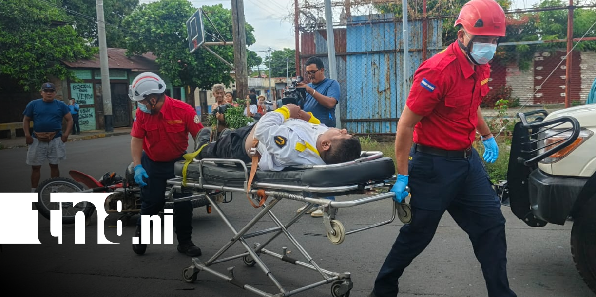 Foto: Accidente de tránsito en sector de Monseñor Lezcano, Managua / TN8