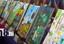 Pinturas escolares reflejan cómo prevenir riesgos y proteger la vida Foto: Concurso de pintura sobre gestión de riesgos / TN8