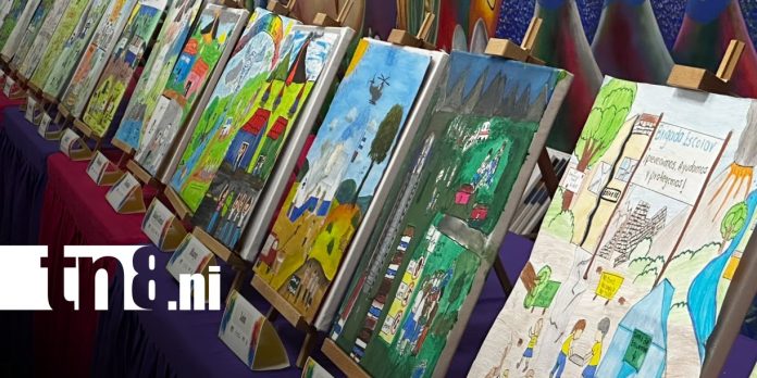 Foto: Concurso de pintura sobre gestión de riesgos / TN8 Foto: Concurso de pintura sobre gestión de riesgos / TN8