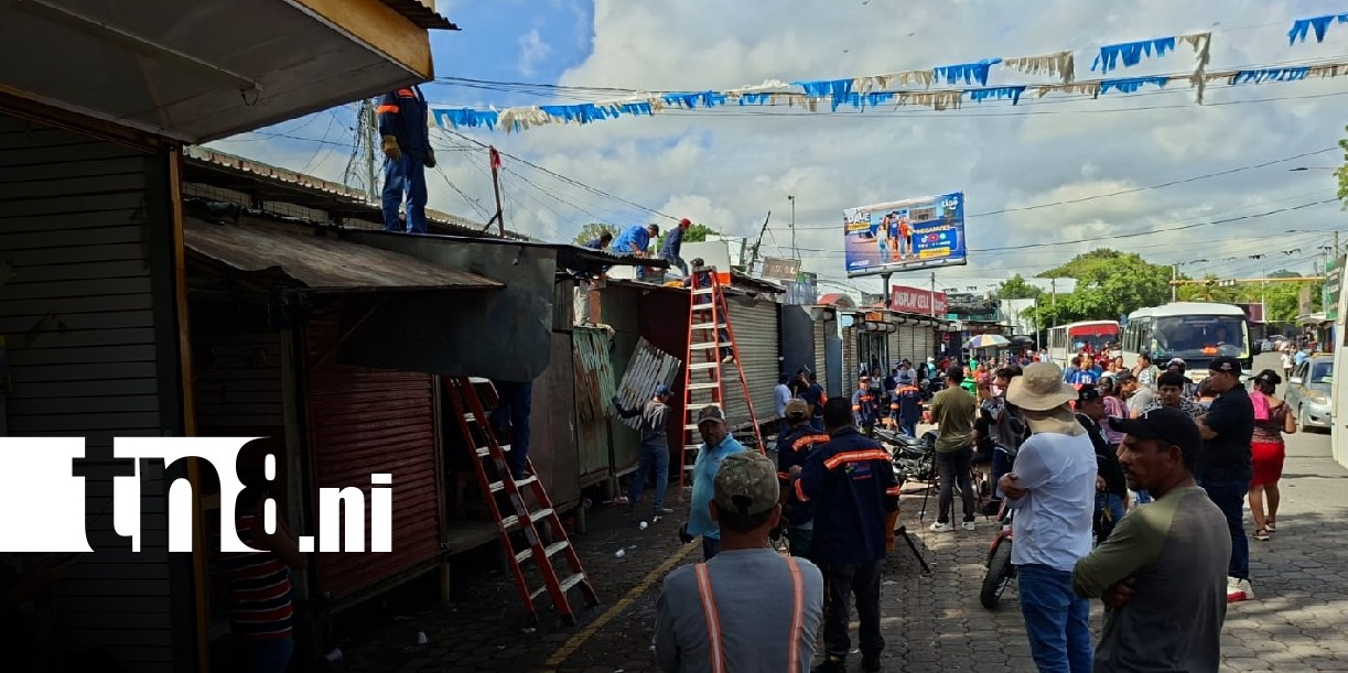 Foto: Reordenamiento en el sector del Gancho de Camino, Mercado Oriental / TN8