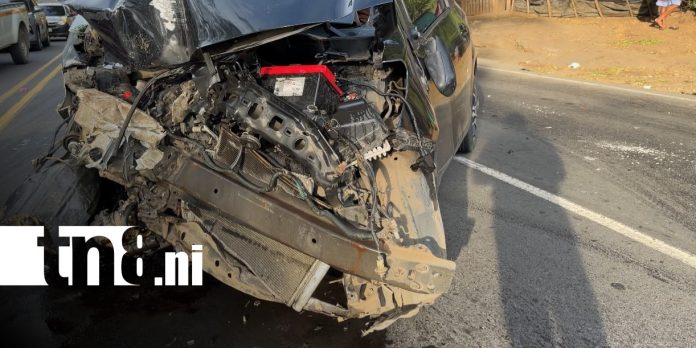 Foto: Accidente múltiple cerca de la empresa Bimbo, en Las Brisas, Managua / TN8 Foto: Accidente múltiple cerca de la empresa Bimbo, en Las Brisas, Managua / TN8