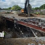 Foto: Demolición de puente en sector de ENEL Central dará paso a nueva etapa de obra vial en Managua / TN8