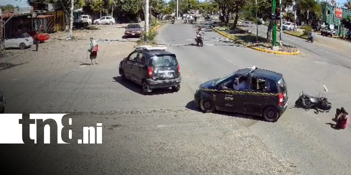 Foto: Accidente en el Cruce de la Muerte del barrio Carlos Marx, Managua / TN8